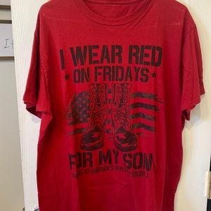 Remember Everyone Deployed (RED) t shirt size large